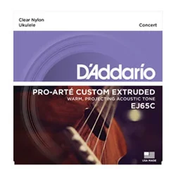 Strune DAddario za concert ukulele EJ65C clear nylon
