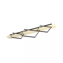 Eglo 901931 - LED plafonsko svetlo BOYA 2xLED/13W/230V + LED/16W crna/bež