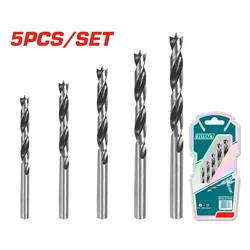 Total Petodelni set burgija za drvo TACSD7055, 3-8mm