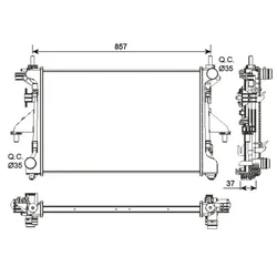 Hladilnik vode nrf 54203