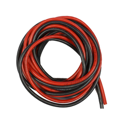 Silikonski kabel 0,75 mm2 , 2m rdeč/2m črn