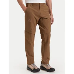 adidas Pohodne hlače KW7459 Rjava Regular Fit