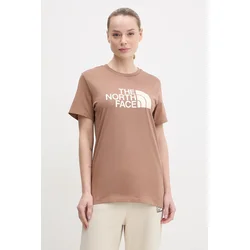 The North Face Majica Easy NF0A8A6G Rjava Loose Fit