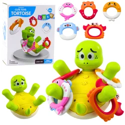 LEAN TOYS Interaktivna igrača za kopanje, želva z vodnjakom, barvita kolesa