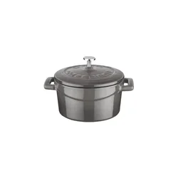 Saucepan, Folk range, cast iron, 10 cm, gray - LAVA brand