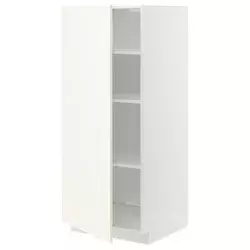 METOD Visoki element s policama, bela/Vallstena bela, 60x60x140 cm