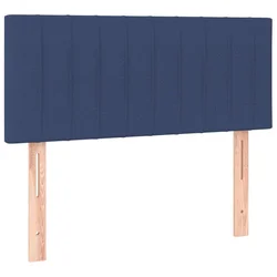 Vidaxl Box spring postelja z vzmetnico modra 100x200 cm blago