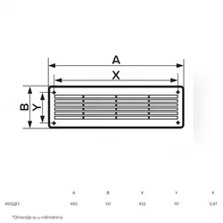 ERA ZALUZINA 4513DP BELA (450x131 mm)