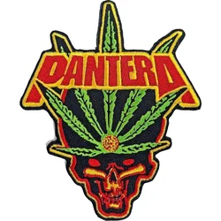 Pantera Leaf Skull Iron-On Patch