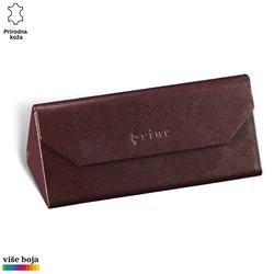 Princ Leather Sklopiva futrola za naočare, Braon