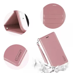 Maska na preklop Hanman Minor za Huawei P40 Pro roze zlatna.