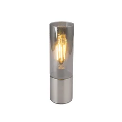 GLOBO 21000N - Stona lampa ANNIKA 1xE27/25W/230V, prečnik 9 cm, hrom