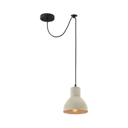 Maytoni T434-PL-01-GR - Luster na sajli BRONI 1xE27/60W/230V, O 16 cm, siva