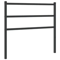 Vidaxl Kovinsko nadomestno vzglavje črno 100 cm