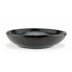 LE COQ Skleda Phobos 28xH6,5cm/okrogla/črno-modra/stoneware