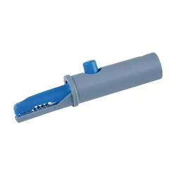 Krokodil AK10 za bananu 4mm Hirschmann, plavi