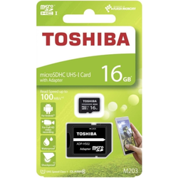 Memorijska kartica toshiba microsd 16gb cl.10 m203 uhs1 exceria 100mb/s