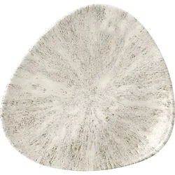 CHURCHILL Stone Agate siv plitev krožnik, trikotnik, premer: 192 mm (12 kos)