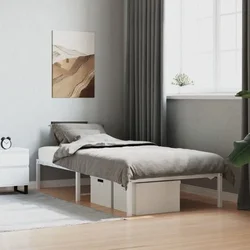 Metalni okvir za krevet bijeli 90x200 cm