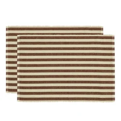 Pogrinjki iz mešanice jute v kompletu 2 ks33x48 cm Statement Stripe – Södahl