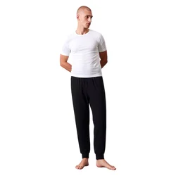 Lyle & Scott Dolga pižama Ward črna / bela
