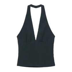 Pull&Bear Top  temno zelena