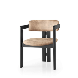 Hanah Home Trpezarijska stolica 58x76x49cm Crno-Bež