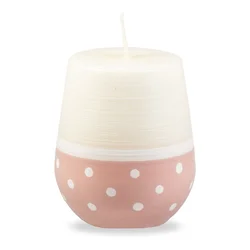 Belo-roza sveča Unipar Sweetness, čas gorenja 32 h