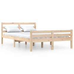Okvir za krevet od masivnog drva 150 x 200 cm veliki bračni