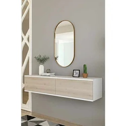 Hanah Home komoda Didema, 120 cm, bela / travertin