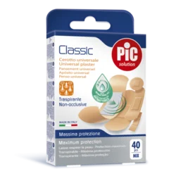 Pic Classic antibakterijski obliž mix, 40 obližev