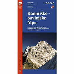 Zemljevid Kamniško-Savinjske Alpe - 1: 50 000