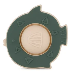 PETITE&MARS Silikonska pop up grizalica za zobe Fish Fiona 6 m+, Misty Green