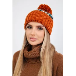 Kesi Cap with a pompom Ellen K325 foxy
