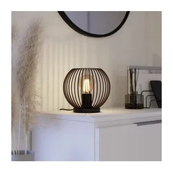 Eglo 901872 - Stona lampa ALMANZORA 1xE27/60W/230V crna