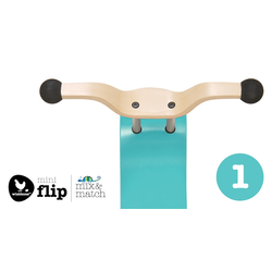 Wishbone - mini flip ohišje - aqua