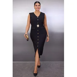 Trendyol Curve Ženska haljina Tbbaw26Ah00094, Crna