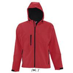 Sols Muška Softshell jakna sa kapuljačom Replay Red veličina 3XL 46602