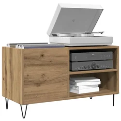 Vidaxl Omarica za gramofonske plošče artisan hrast 84,5x38x48 cm