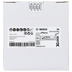 Bosch X-Lock Fiber disk Expert for Metal 2608619172, G36, 125 mm