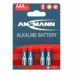 Baterije 1x4 Ansmann Alkaline Micro AAA LR 03 red-line