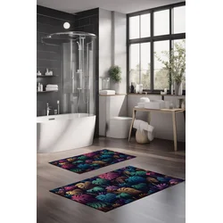 Lessentiel Maison Set prostirki za kupatilo CT-5334, 2 Komada, TamnoPlava