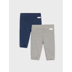 Sinsay - Pamučne regular pantalone 2 pack - nude