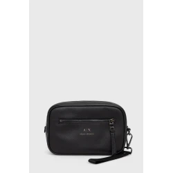 Kozmetična torbica Armani Exchange črna barva