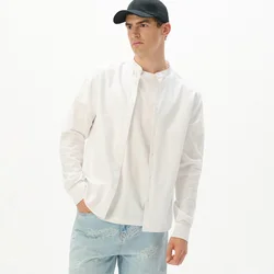 Cropp - Košulja s podignutim okovratnikom - white