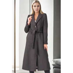 Z9681 DEWBERRY WOMENS COAT-ANTHRACITE