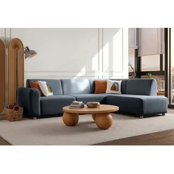 Atelier del Sofa Ugaona garnitura na razvlačenje S-Loft Right, 206 x 290 cm, Plava