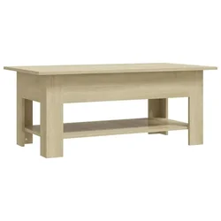 Stolić za kavu boja hrasta 102x55x42 cm konstruirano drvo