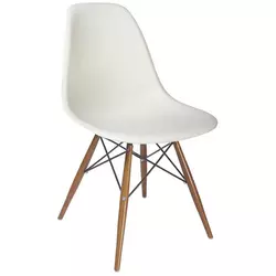 STOLICA bela drvo, metal, plastika