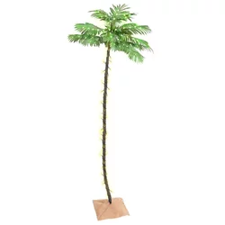 vidaXL LED palma toplo bela 192 LED lučk 300 cm